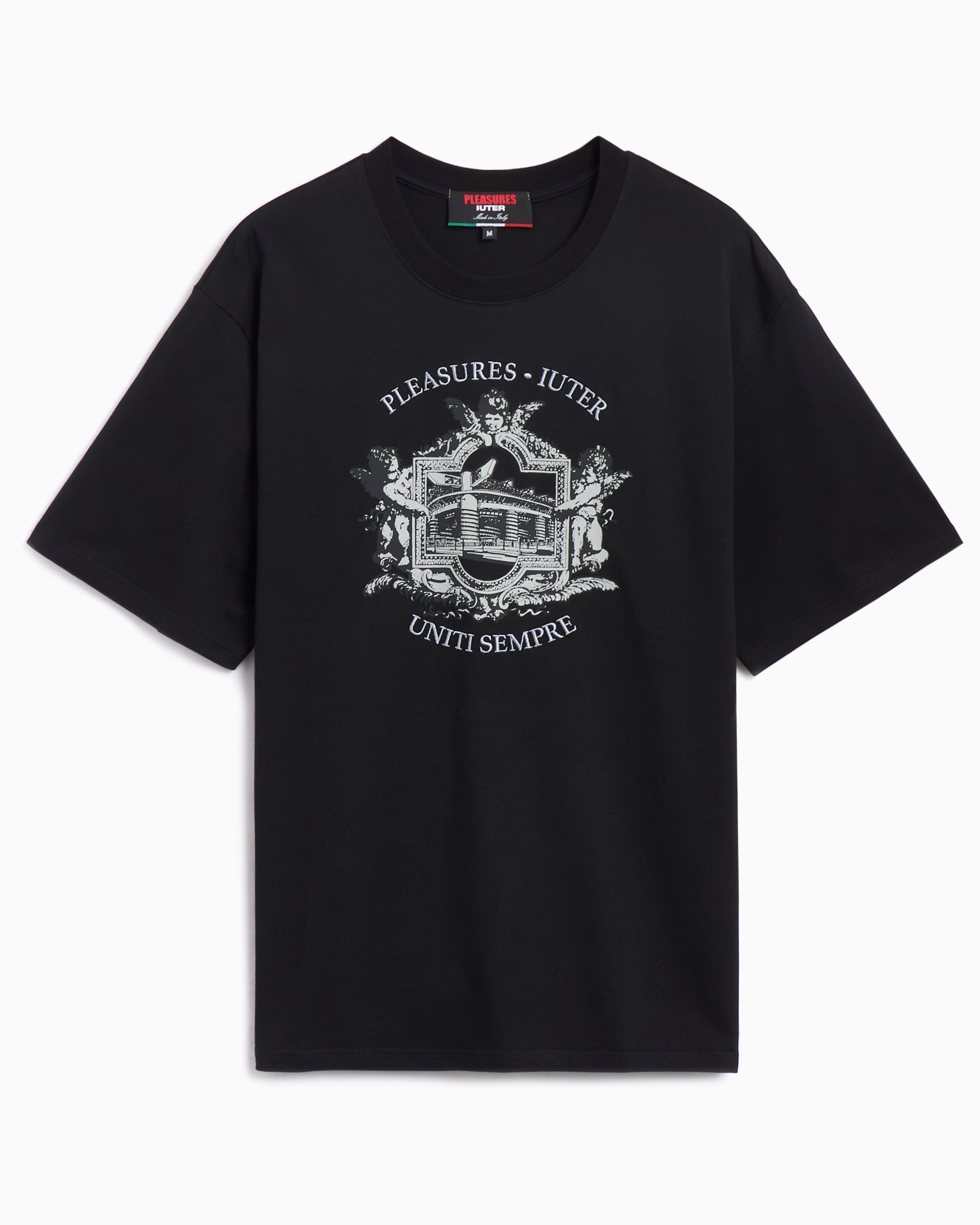 T-Shirts Pleasures Alberto Men's T-Shirt Men's T-Shirt - P24IU008-BLACK