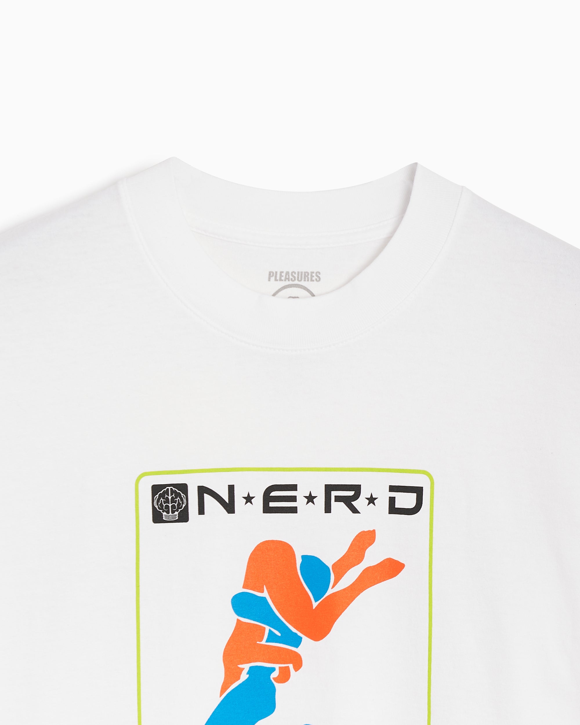 T-Shirts Pleasures x N.E.R.D. Provider Men's T-Shirt - P23N005-WHITE