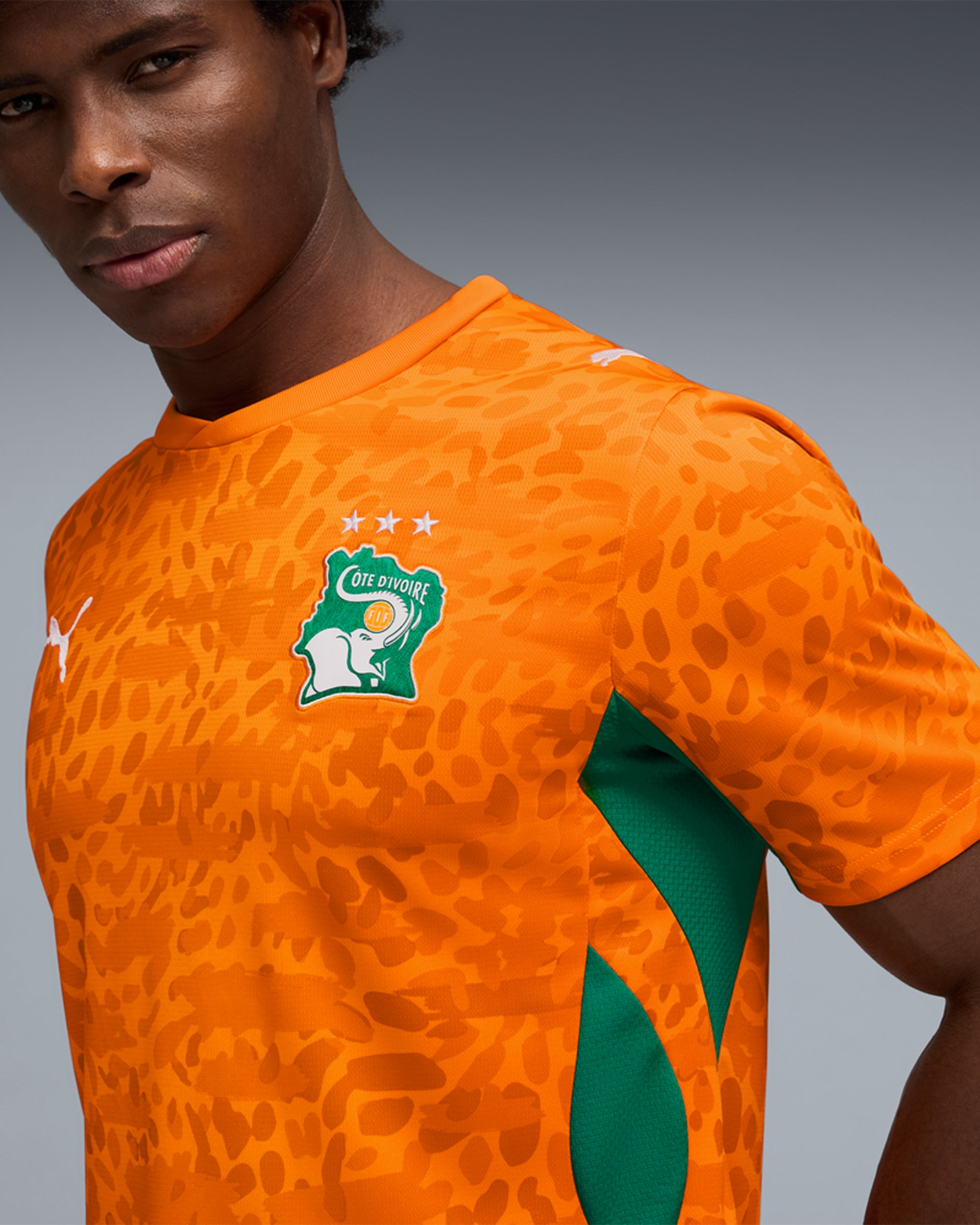 T-Shirts Puma Ivory Coast Futbol First Kit 2026 Men's Jersey T-Shirt - 783182-01