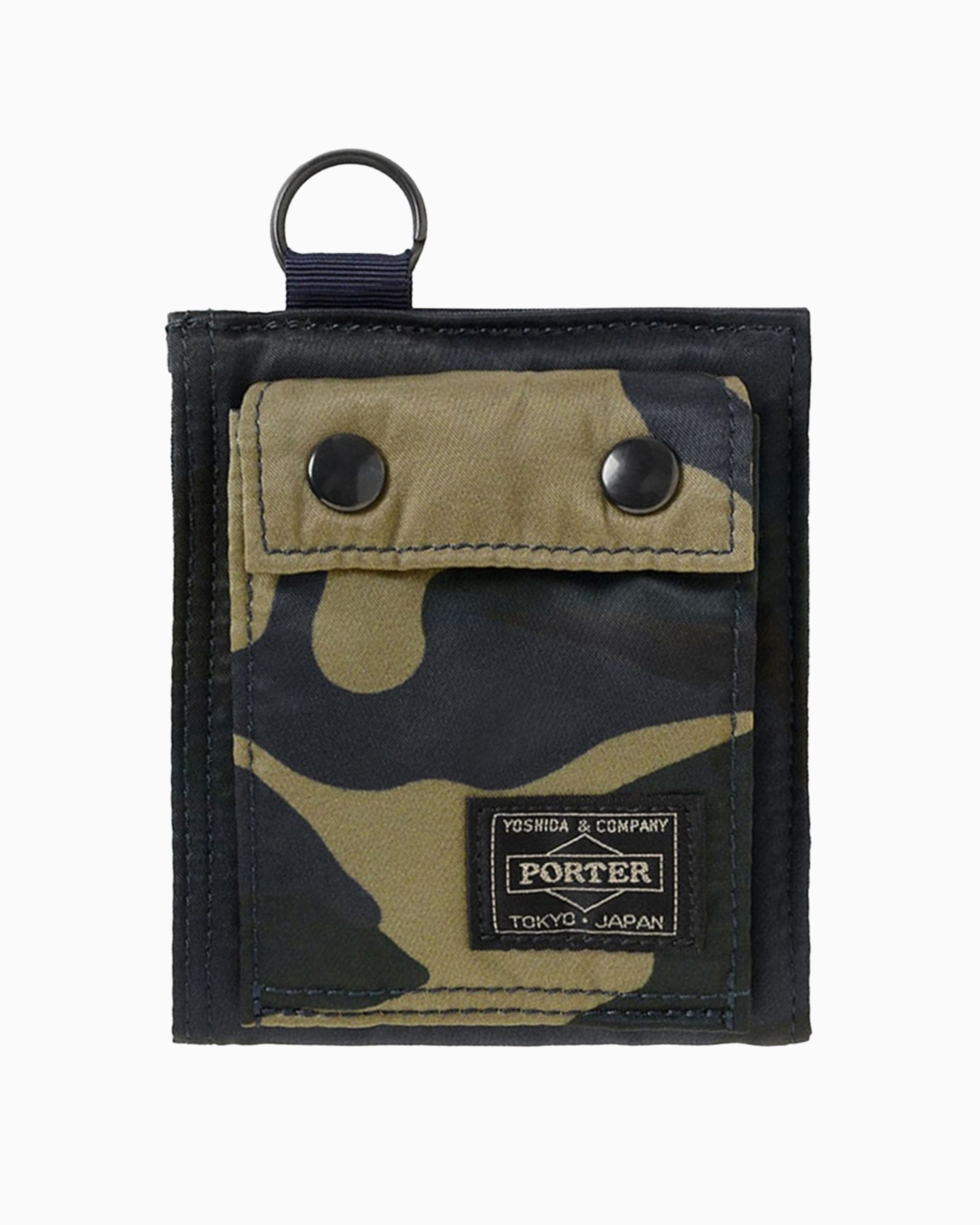 Wallets Porter-Yoshida & Co. Counter Shade Unisex Wallet - 381-17862-WOODLANDKHAKI